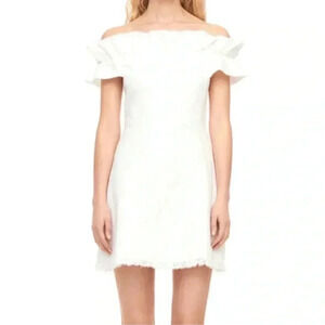 Rebecca Taylor Off Shoulder Slub Dress